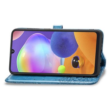 Кожаный чехол (книжка) Art Case с визитницей для Samsung Galaxy M51 (Синий)