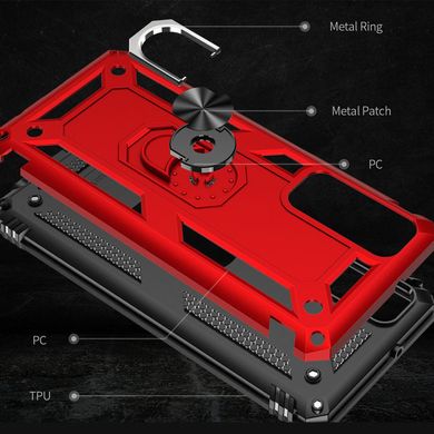 Ударопрочный чехол Serge Ring for Magnet для Huawei P Smart (2021) (Красный) / Противоударный, бронированный