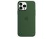 Чехол для Apple Iphone 13 pro Silicone case Original 1:1 full with Magsafe Зеленый / Clover