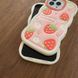 Чохол для iPhone 14 Pro Max Хвилястий Strawberry + підставка