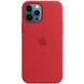 Чехол для Apple Iphone 12 / 12 pro Silicone case Original 1:1 full with Magsafe / Красный / Red