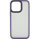TPU+PC чехол Metal Buttons для Apple iPhone 14 Pro Max (6.7") Темно-фиолетовый
