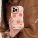 Чохол для iPhone 14 Pro Max Хвилястий Strawberry + підставка