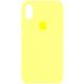 Чехол silicone case for iPhone XS Max Bright Yellow / Желтый