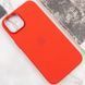 Чехол для iPhone 14 Pro Max Silicone Case Full (Metal Frame and Buttons) с металической рамкой и кнопками Red