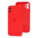 Чехол для iPhone 11 Silicone Full camera красный / закрытый низ + защита камеры