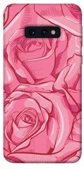 Чехол для Samsung Galaxy S10e PandaPrint Розы карандашом цветы