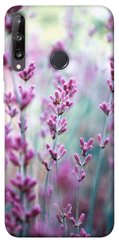 Чехол для Huawei P40 Lite E / Y7p (2020) PandaPrint Лаванда 2 цветы