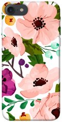 Чехол для Apple iPhone 7 / 8 (4.7"") PandaPrint Акварельные цветы цветы