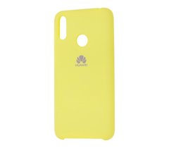 Чехол для Huawei Y7 2019 Silky Soft Touch "лимонный"