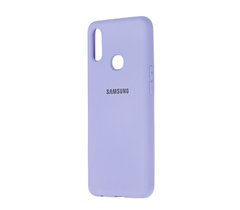 Чохол для Samsung Galaxy A10s (A107) Silicone Full світло-фіолетовий з закритим низом і мікрофіброю