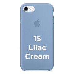 Чохол silicone case for iPhone 7/8 Lilac Cream / Блакитний