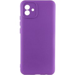 Чехол для Samsung Galaxy A04 Silicone Full camera закрытый низ + защита камеры Фиолетовый / Purple
