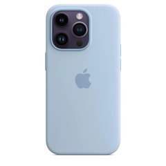 Чехол Silicone case Original 1:1 (AAA) with Magsafe для Apple iPhone 14 Pro Max (6.7") (Голубой/ Sky)