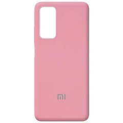Чохол для Xiaomi Mi 10T / Mi 10T Pro Silicone Full (Рожевий / Pink) з закритим низом і мікрофіброю