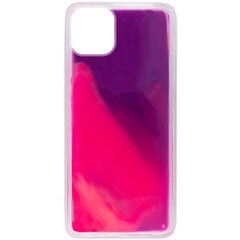 Неоновый чехол Neon Sand glow in the dark для Apple iPhone 12 mini (5.4") (Фиолетовый/Розовый)