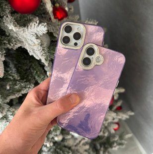 Мраморный Чехол для iPhone 13 Pro Marble Shine Purple