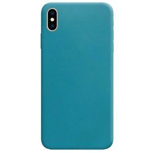 Силиконовый чехол Candy для Apple iPhone X / XS (5.8"") Синий / Powder Blue