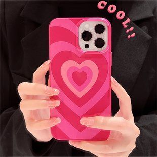 Чехол для iPhone 14 Heart Barbie Case Pink