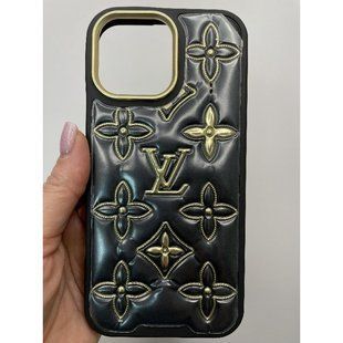 Чехол для Iphone 14 Pro Max Leather LV BLack 3