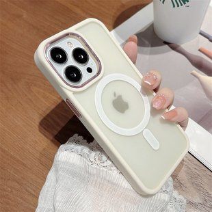 Чохол для iPhone 13 Pro Matte Colorful Case with MagSafe White