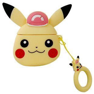Силиконовый футляр Pokemon series для наушников AirPods + кольцо