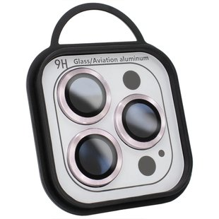 Защитное стекло Metal Classic на камеру (в упак.) для Apple iPhone 13 mini / 13  (Розовый / Pink)