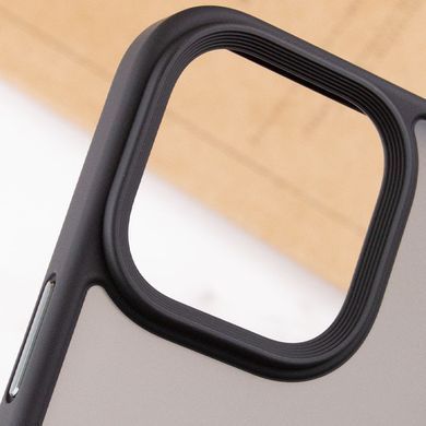 TPU+PC чехол Metal Buttons для Apple iPhone 14 Pro Max (6.7") Черный