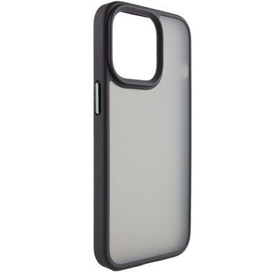 TPU+PC чехол Metal Buttons для Apple iPhone 14 Pro Max (6.7") Черный