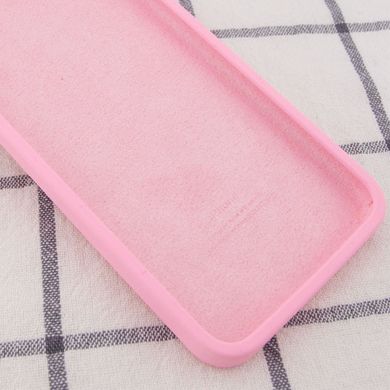Чехол для iPhone 6/6s Silicone Full camera закрытый низ + защита камеры Розовый / Light pink квадратные борты