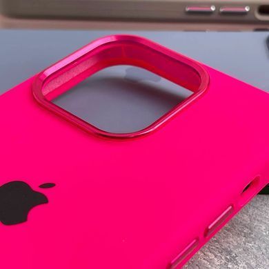 Чехол для iPhone 11 Silicone Case Full (Metal Frame and Buttons) с металической рамкой и кнопками Marine Green