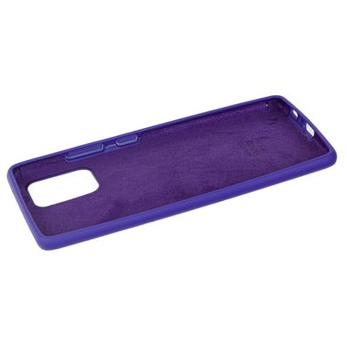 Чехол для Samsung Galaxy S10 Lite (G770) Silicone Full фиолетовый c закрытым низом и микрофиброю