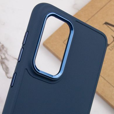 TPU чехол Bonbon Metal Style для Samsung Galaxy A55 (Синий / Cosmos blue)