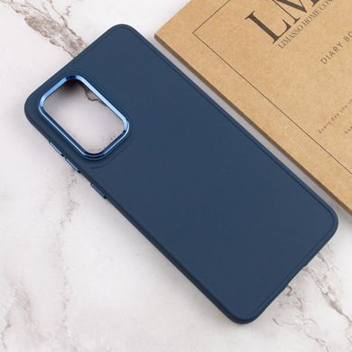 TPU чехол Bonbon Metal Style для Samsung Galaxy A55 (Синий / Cosmos blue)