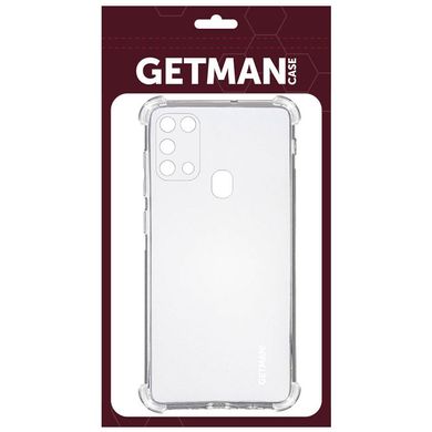 TPU чехол GETMAN Ease logo усиленные углы для Samsung Galaxy M31, Прозрачный