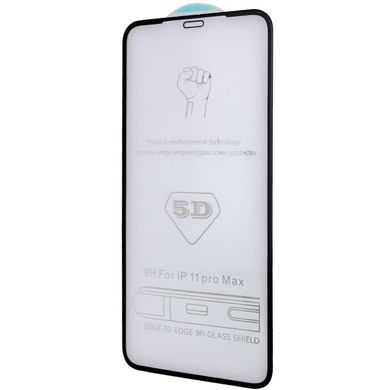 Захисне скло 5D Hard (full glue) (тех.пак) для Apple iPhone 12 mini (5.4") (Чорний)