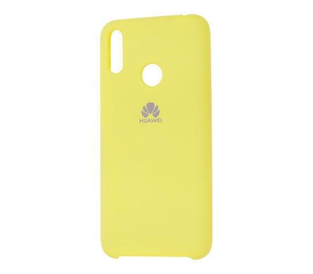 Чехол для Huawei Y7 2019 Silky Soft Touch "лимонный"