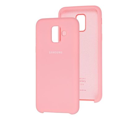 Чехол для Samsung Galaxy A6 2018 (A600) Silky Soft Touch светло-розовый II