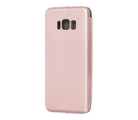Чохол книжка Premium для Samsung Galaxy S8 (G950) рожево золотистий
