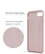 Чохол Silicone cover для Samsung A7 2018 з мікрофіброю і закритим низом Pink