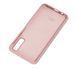 Чехол Silicone cover для Samsung A7 2018 с микрофиброй и закрытым низом Pink