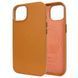 Кожаный чехол Leather Case with MagSafe для Apple iPhone 12 / 12 Pro Коричневый / Golden Brawn