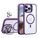 Чохол з підставкою для iPhone 13 Pro Lens Shield Magsafe + Лінзи на камеру (Фіолетовий / Purple)