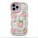 Чехол для iPhone 14 Pro Max Волнистый Peach + подставка