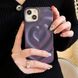 Чехол для iPhone 12 Pro Max Рельефное сердечко Purple