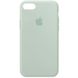 Чехол silicone case for iPhone 6/6s с микрофиброй и закрытым низом (Бирюзовый / Beryl)