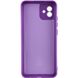 Чохол для Samsung Galaxy A04 Silicone Full camera закритий низ + захист камери Фіолетовий / Purple