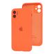 Чохол для iPhone 11 Silicone Full camera помаранчевий / закритий низ + захист камери