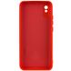 Чехол для Xiaomi Redmi 9A Silicone Full camera закрытый низ + защита камеры Красный / Red