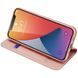 Чохол-книжка Dux Ducis з кишенею для візиток для Apple iPhone 12 / 12 Pro (6.1") (Rose Gold)